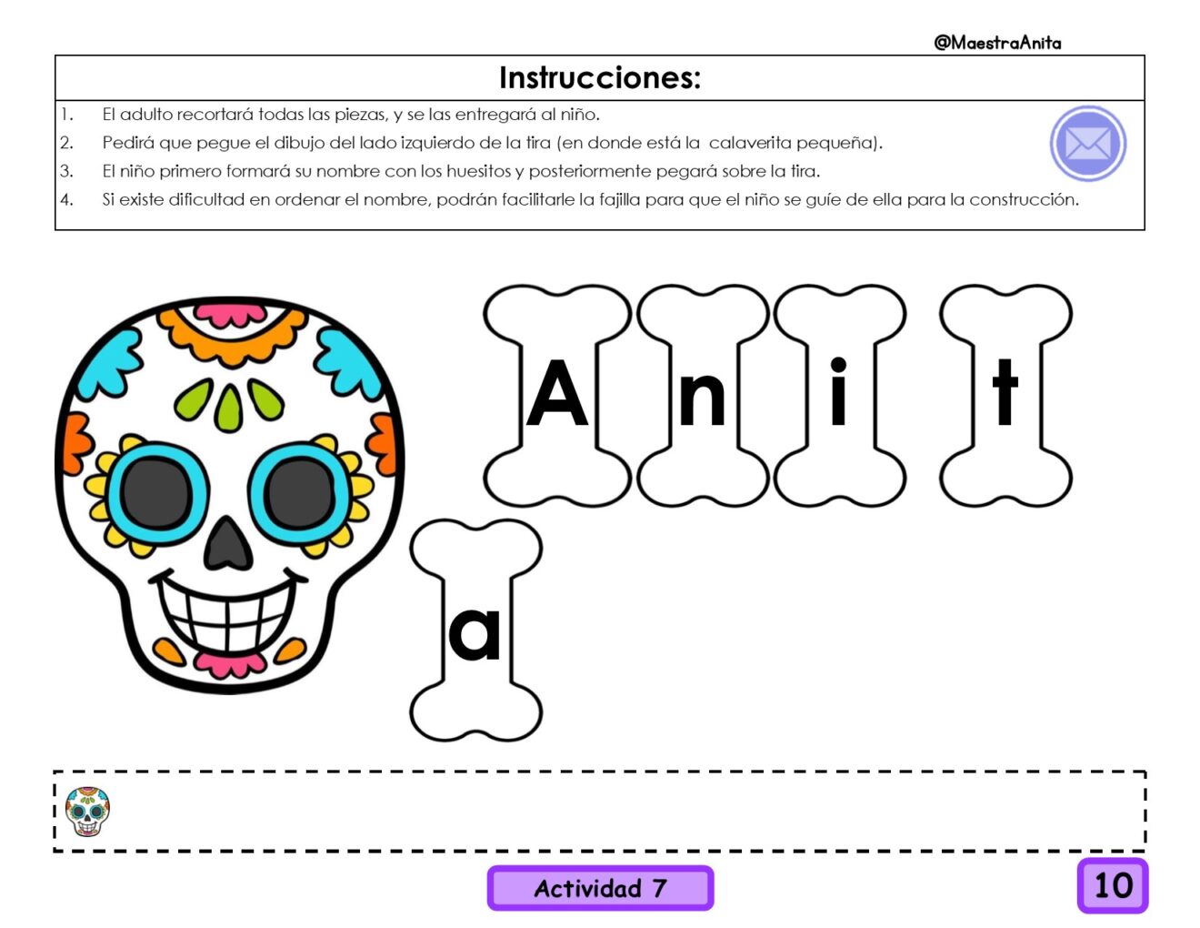 DIA DE MUERTOS (MI NOMBRE) | La Maestra Anita