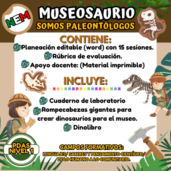 MUSEOSAURIO PDAS NIVEL 1