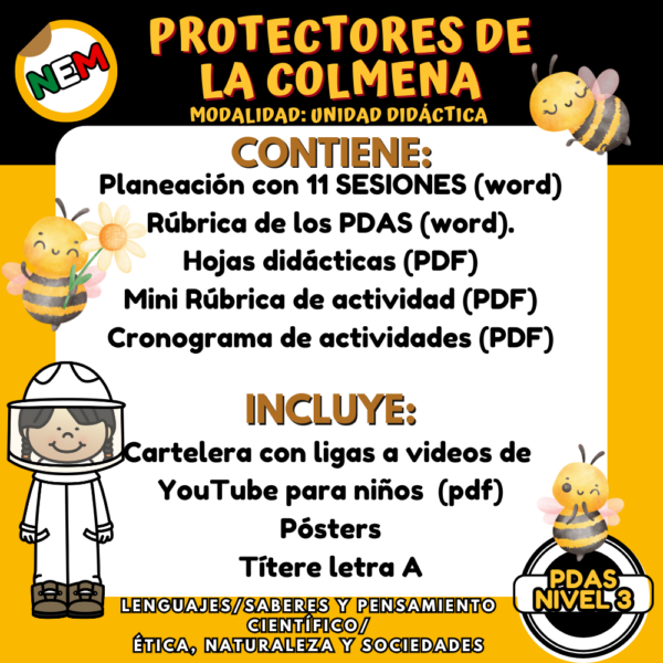 PROTECTORES DE LA COLMENA (PDAS NIVEL 3)