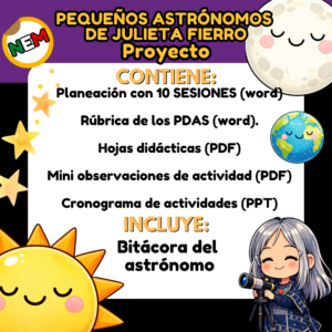 PEQUEÑOS ASTRÓNOMOS DE JULIETA FIERRO (PDAS NIVEL 1)